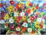 Flower painting on canvas 2