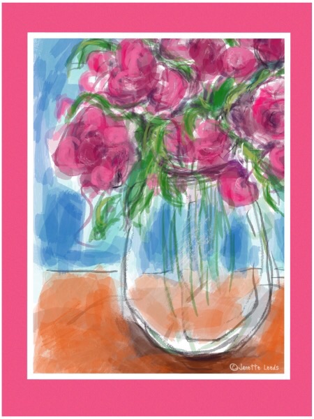 Pink flowers in a vase 2 