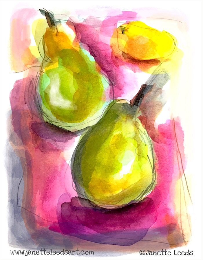 Pear painting